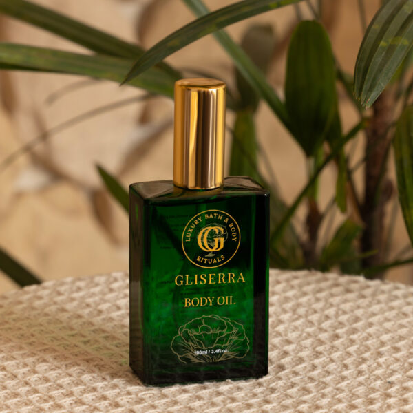 GLISERRA Silken Body Oil for radiant glow deep nourishment and silky smooth skin